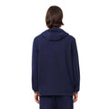 Navy - Back - Lacoste Mens Fleece Lounge Hoodie