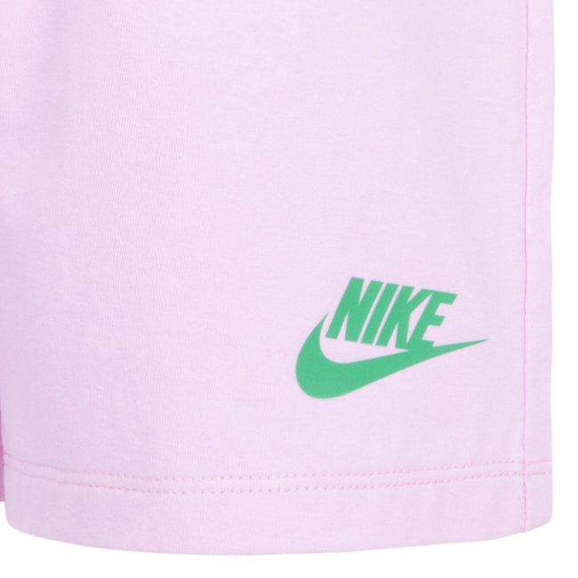 Pink - Close up - Nike Childrens-Kids Jersey Shorts