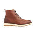 Brown - Side - Dune London Mens Coburn Leather Chukka Boots