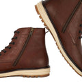 Brown - Pack Shot - Dune London Mens Coburn Leather Chukka Boots