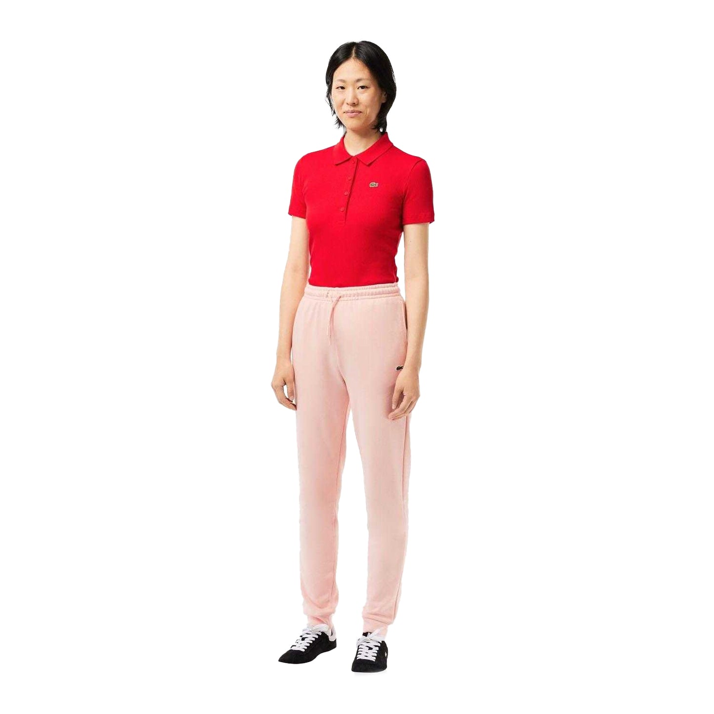 Pink - Lifestyle - Lacoste Womens-Ladies Fleece Jogging Bottoms