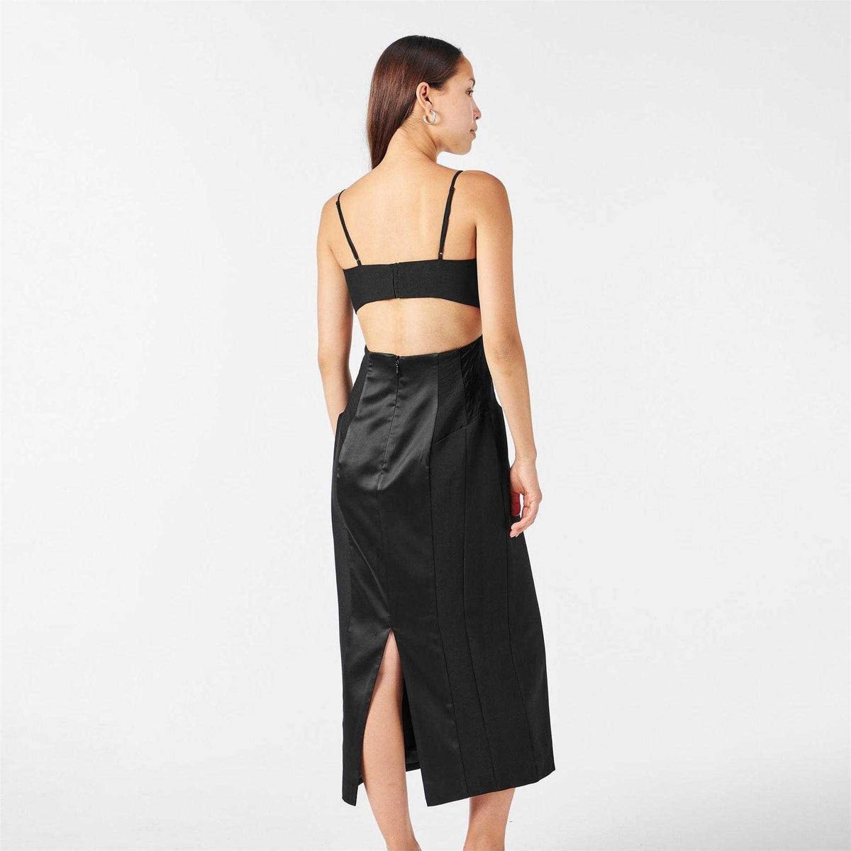 Black - Pack Shot - Bardot Womens Ladies Katana Bodycon Dress