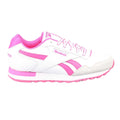 White-Pink - Side - Reebok Childrens-Kids Royal Glide Trainers