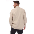 Beige - Back - Lyle & Scott Mens Shaker Stitched Quarter Zip Sweater Top