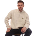 Beige - Lifestyle - Lyle & Scott Mens Shaker Stitched Quarter Zip Sweater Top