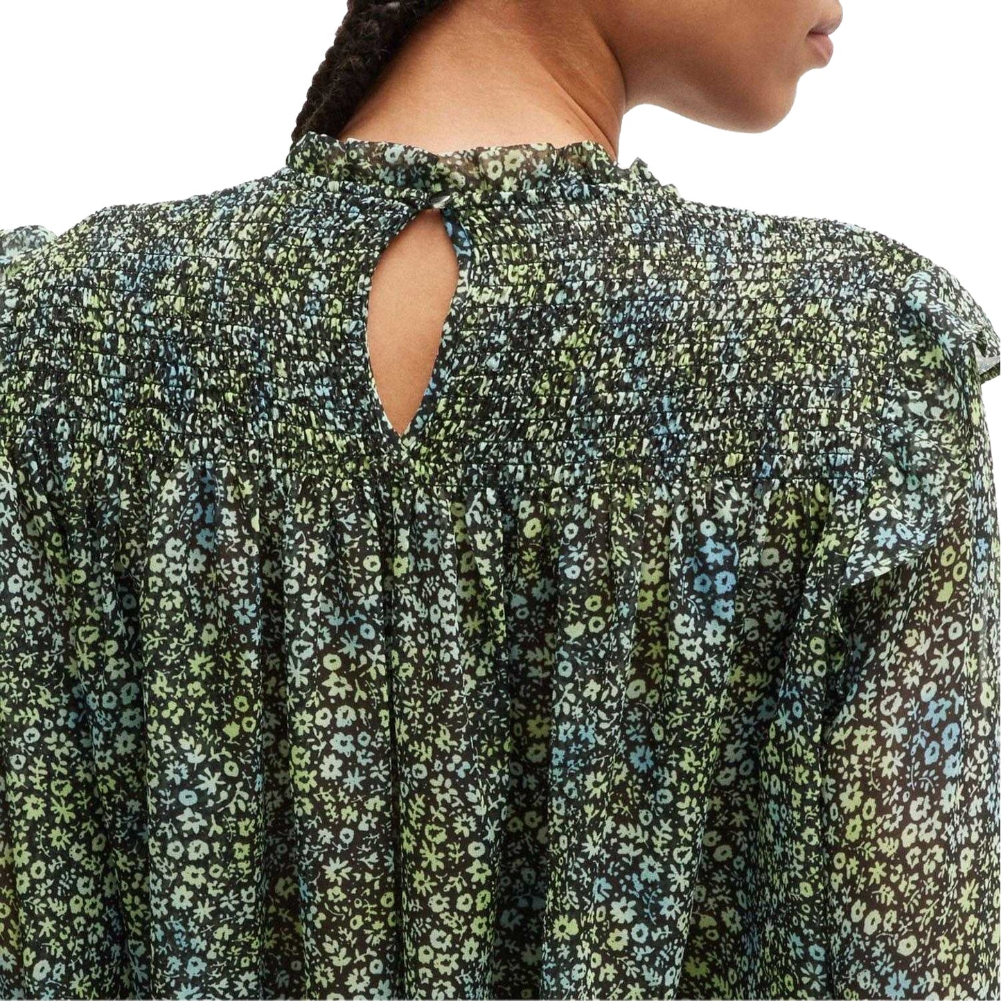 Multicoloured - Pack Shot - Hugo Boss Womens-Ladies Georgette Regular Blouse