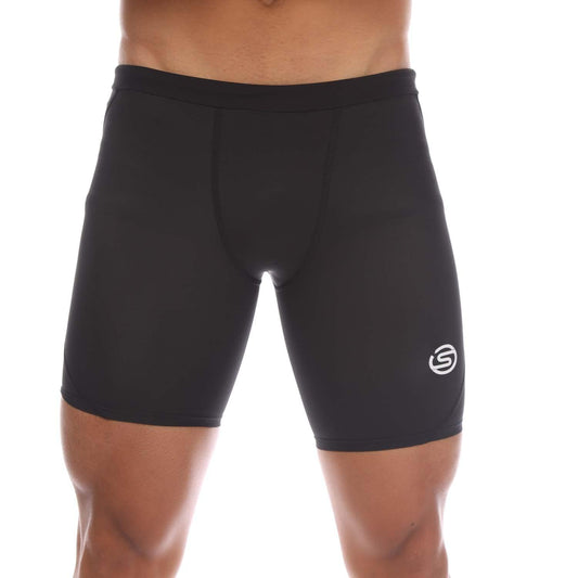 Black - Front - Skins Mens Series-1 Half Tights