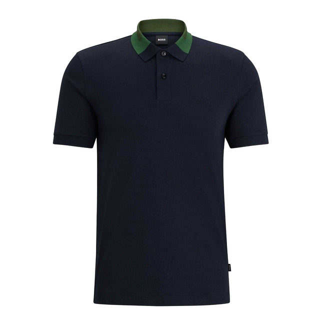 Dark Blue - Front - Boss Mens Phillipson 116 Polo Shirt