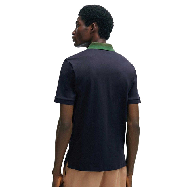 Dark Blue - Back - Boss Mens Phillipson 116 Polo Shirt