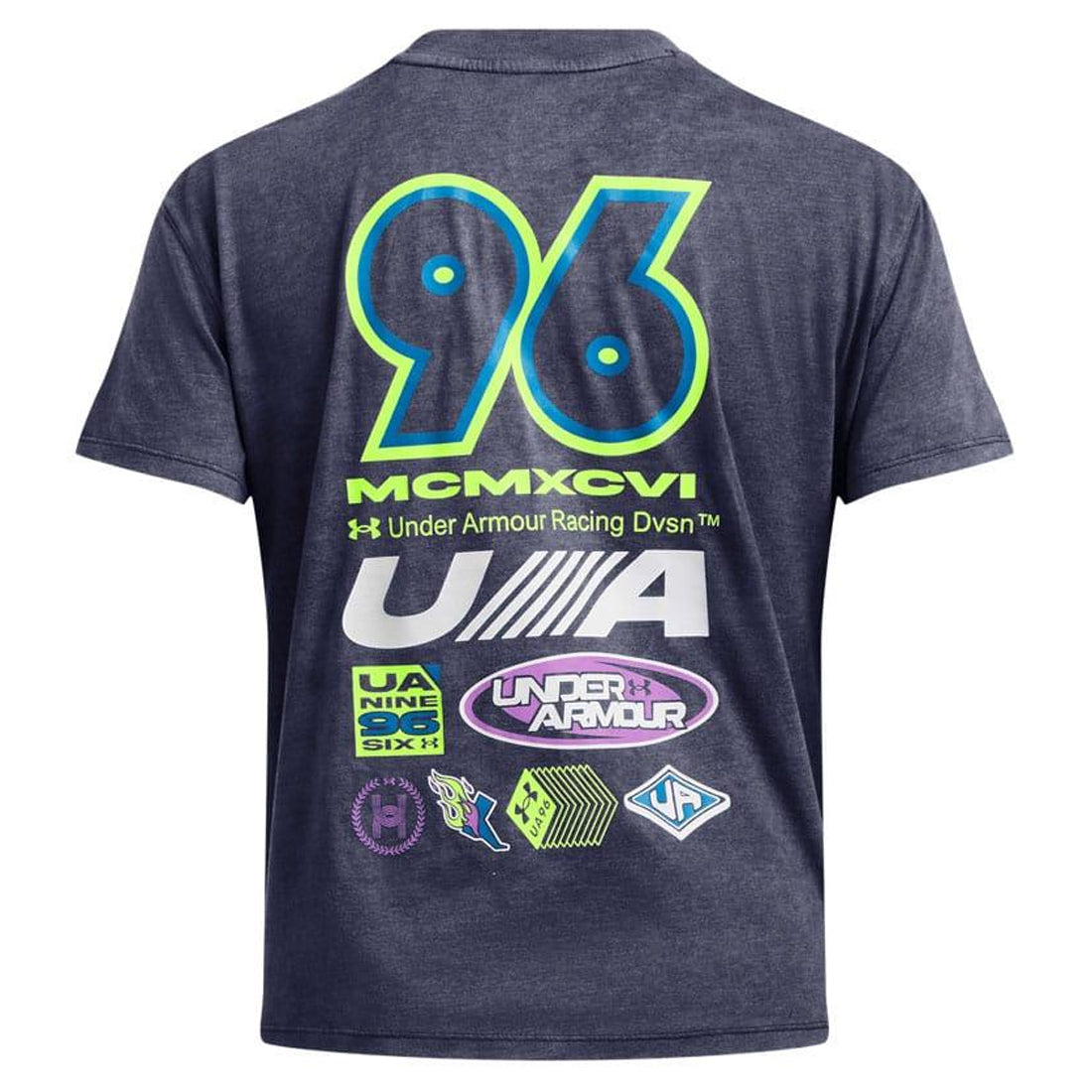 Blue - Back - Under Armour Womens-Ladies Launch Short-Sleeved T-Shirt