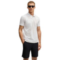 White - Side - Boss Mens Paddy 3 Polo Shirt