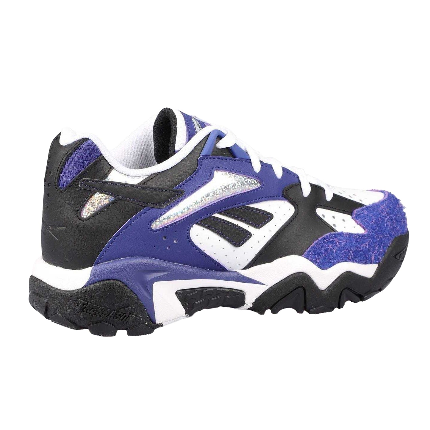 Purple - Pack Shot - Reebok Mens Preseason 94 Leather Low Trainers