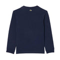 Navy - Back - Lacoste Childrens-Kids Print Heavy Cotton Badge T-Shirt