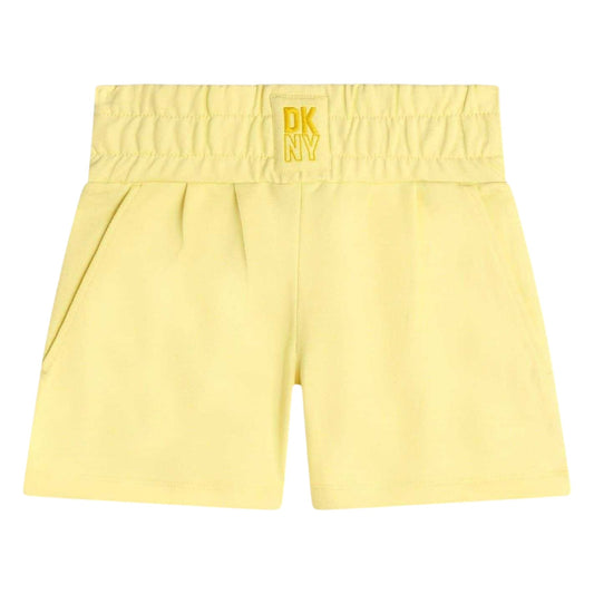 Yellow - Front - DKNY Girls Sweat Shorts