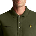 Olive - Side - Lyle & Scott Mens Coordinates Polo Shirt