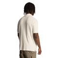 White - Back - Lyle & Scott Mens Textured Polo Shirt
