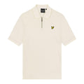 White - Front - Lyle & Scott Mens Textured Polo Shirt
