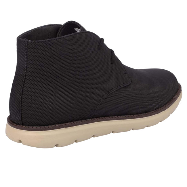 Black - Back - Duck and Cover Mens Oakwood Boots