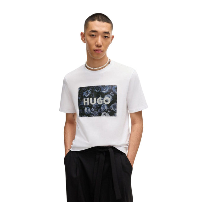 White - Lifestyle - Hugo Mens Dulive T-Shirt