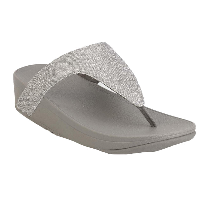 Gunmetal - Front - FitFlop Womens-Ladies Lottie Glitzy Sandals