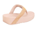 Rose Gold - Back - FitFlop Womens-Ladies Lottie Glitzy Sandals