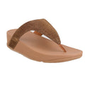 Bronze - Front - FitFlop Womens-Ladies Lottie Glitzy Sandals