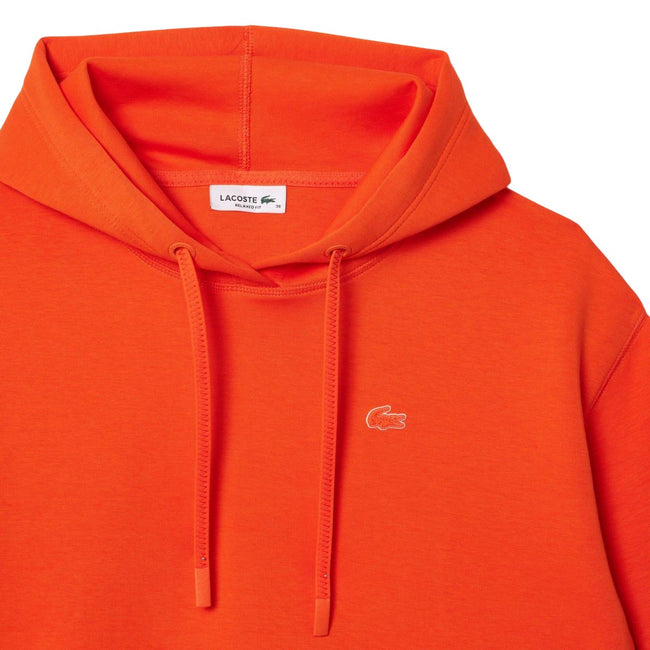 Orange - Lifestyle - Lacoste Womens-Ladies Short Cut Cotton Hoodie
