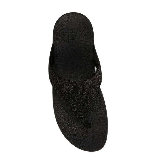 Black - Side - FitFlop Womens-Ladies Lottie Glitzy Sandals