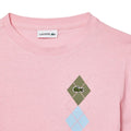 Pink - Side - Lacoste Childrens-Kids Argyle T-Shirt