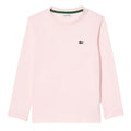Pink - Front - Lacoste Childrens-Kids Long-Sleeved T-Shirt