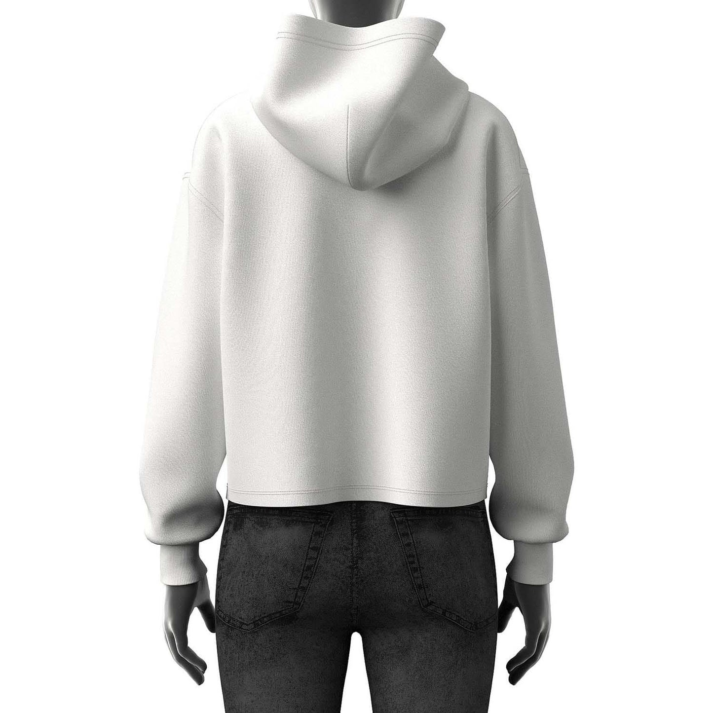 White - Back - Diesel Mens F-Jaral Hoodie