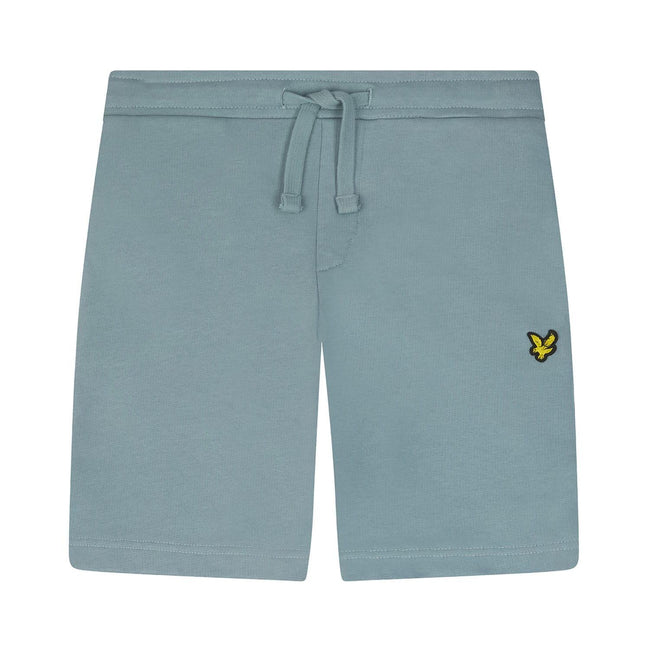 Blue - Front - Lyle & Scott Childrens-Kids Cotton Sweat Shorts