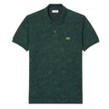 Green - Front - Lacoste Mens L.12.12 Floral Classic Polo Shirt