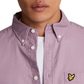 Pink - Side - Lyle & Scott Mens Plain Oxford Shirt