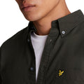 Gunmetal - Side - Lyle & Scott Mens Plain Oxford Shirt