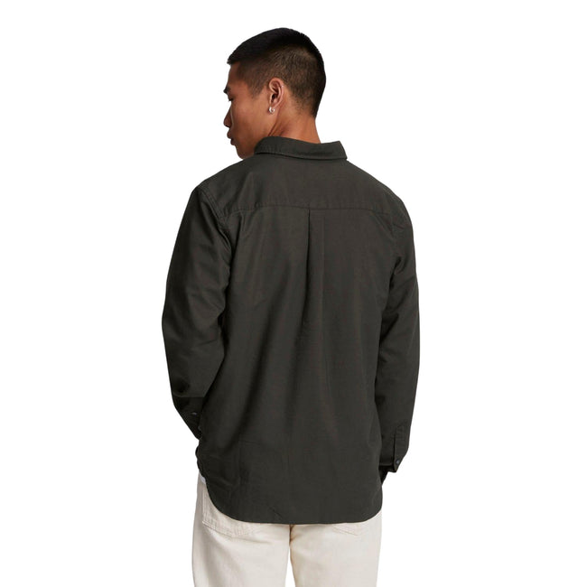 Gunmetal - Back - Lyle & Scott Mens Plain Oxford Shirt