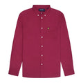 Burgundy - Front - Lyle & Scott Mens Plain Oxford Shirt