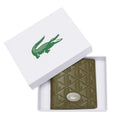 Green - Lifestyle - Lacoste Nomogramme Logo Leather Wallet