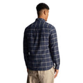 Navy - Back - Lyle & Scott Mens Windowpane Check Shirt