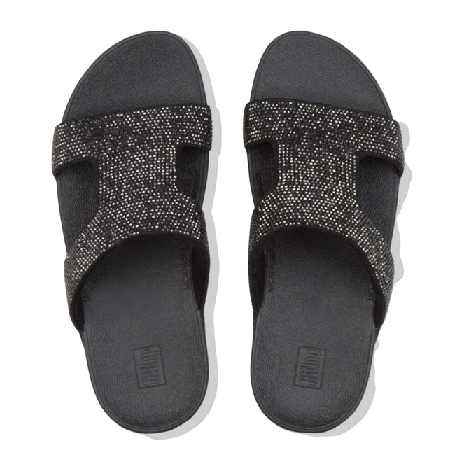 Black - Side - Fit Flop Womens-Ladies Marli Sliders