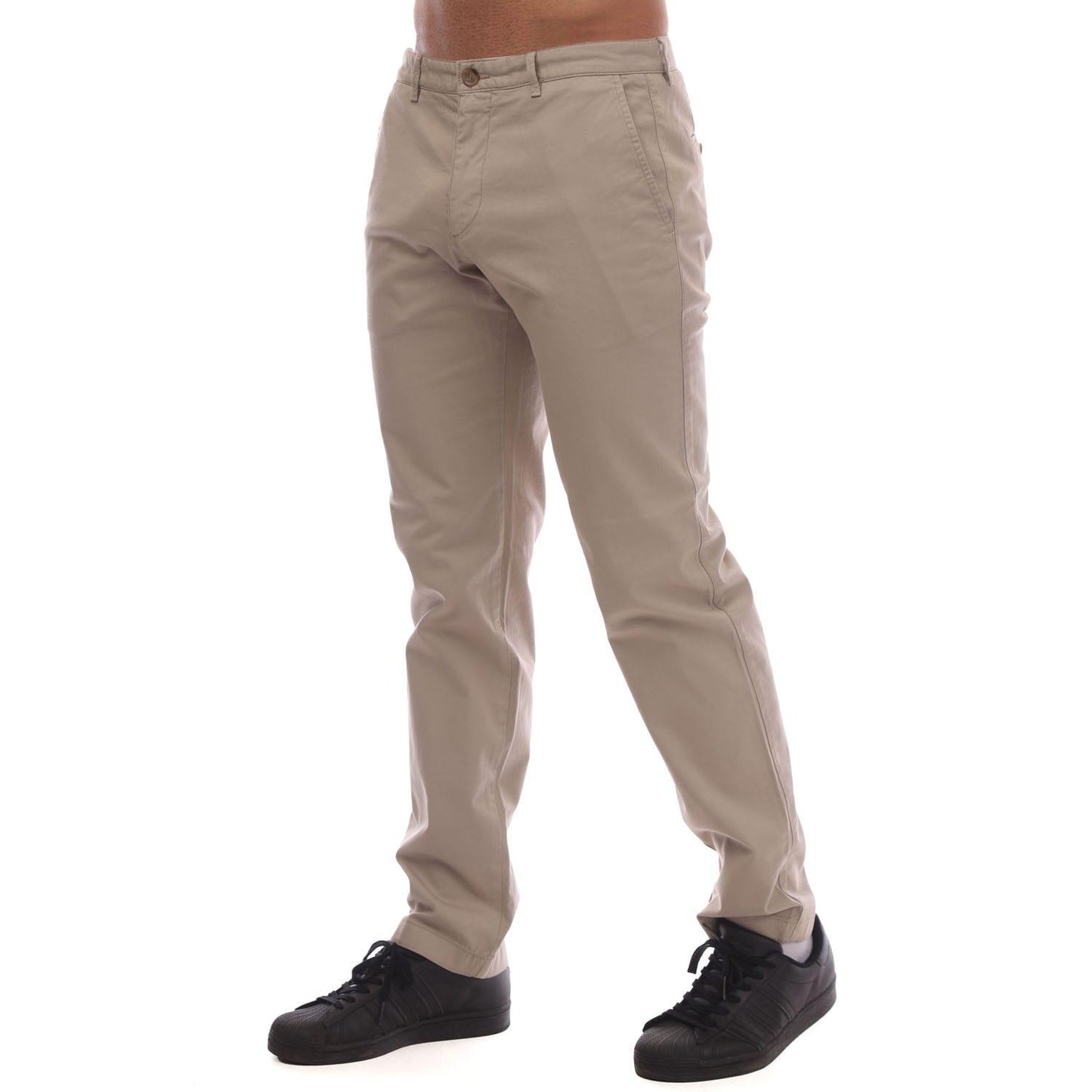 Beige - Lifestyle - Boss Mens Crigan 3 Gabardine Chinos