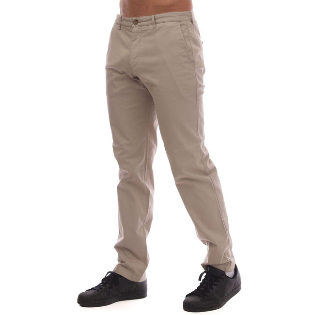 Beige - Lifestyle - Boss Mens Crigan 3 Gabardine Chinos