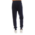 Navy - Back - Lyle & Scott Mens Fleece Colour Block Stitched Fly Detail Jogging Bottoms