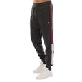 Grey - Front - Lyle & Scott Mens Fleece Colour Block Stitched Fly Detail Jogging Bottoms