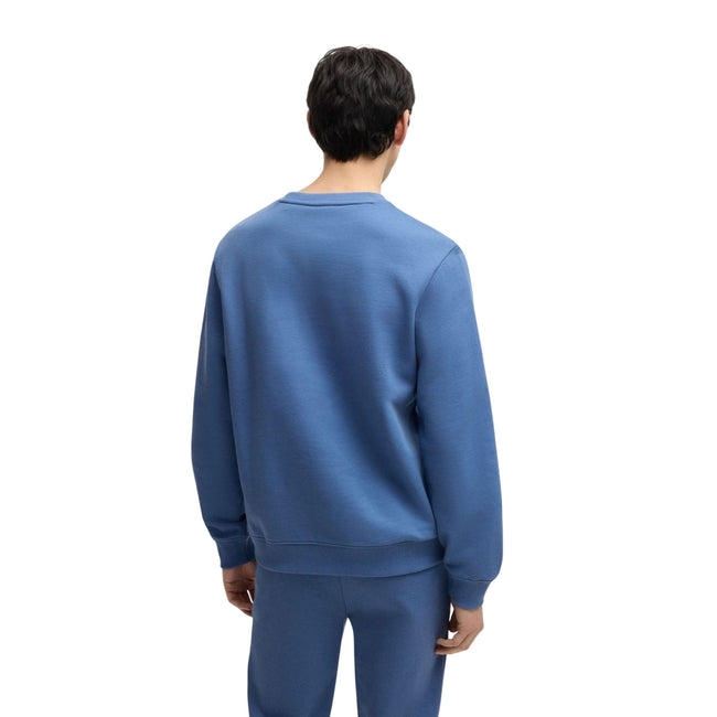 Blue - Back - Hugo Mens Diragol Crew Neck Sweatshirt
