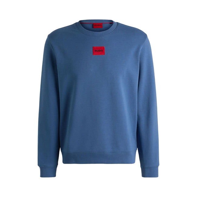 Blue - Front - Hugo Mens Diragol Crew Neck Sweatshirt