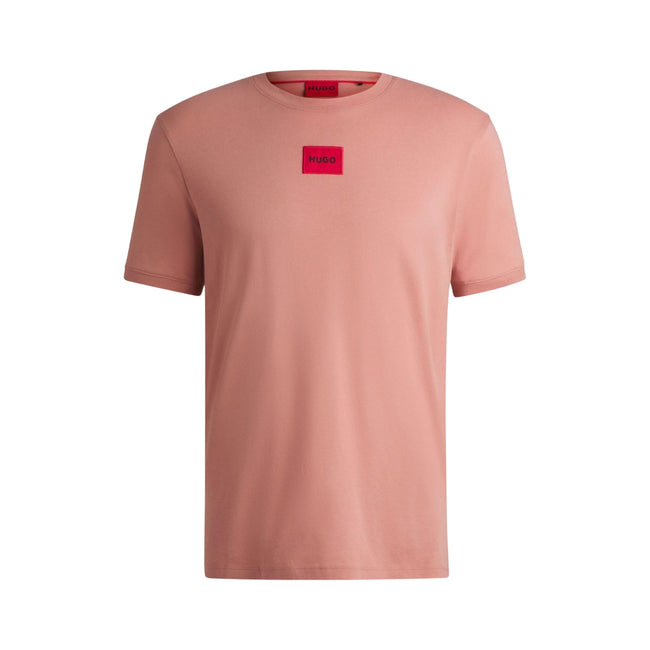 Pink - Front - Hugo Mens Diragolino T-Shirt
