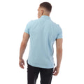 Sky - Back - Tom Ford Mens Pique Tennis Polo Shirt