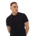 Black - Side - Tom Ford Mens Pique Tennis Polo Shirt