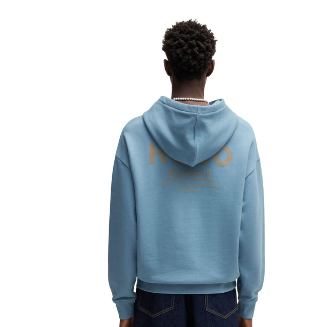 Blue - Back - Hugo Mens Nazardo Hoodie